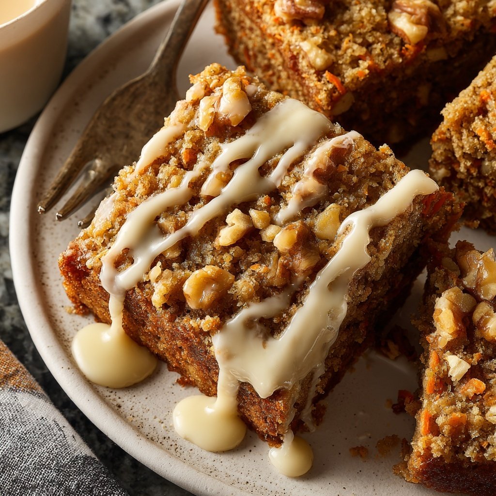 Karottenkuchen Mit Dinkelmehl Und Nüssen