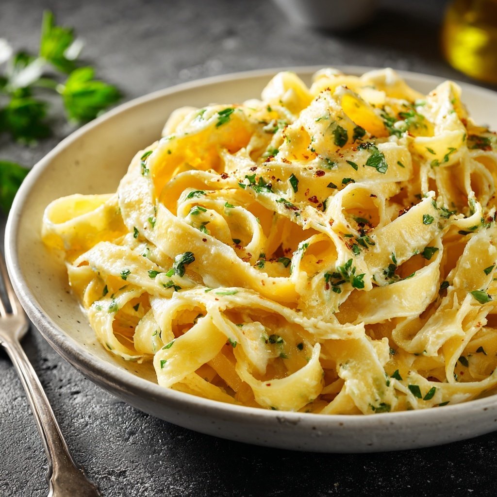 Tagliatelle mit Kräuterbutter