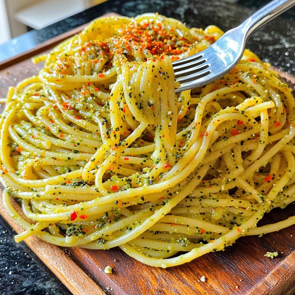 Spaghetti mit Brokkoli und Chili